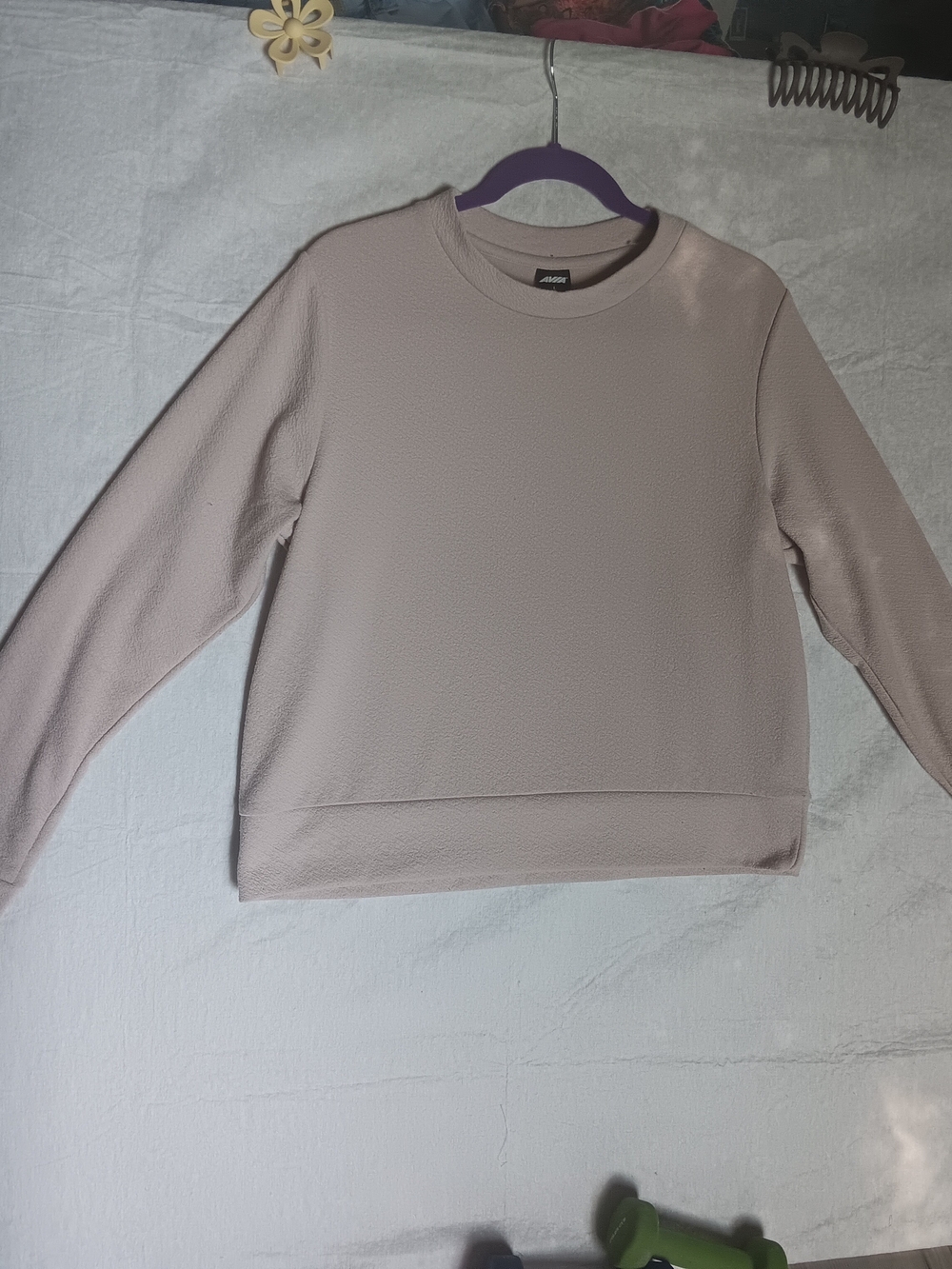 Avia Light Blush Crewneck Sweater